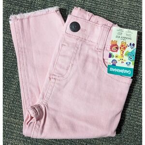 Pink Skinny Fit Pants 18 Months Garanimals Girls Frayed Hem Adjustable Stretch